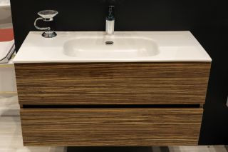 Тумба под раковину Armadi Art Vallessi 100см зебрано 837-100-Z